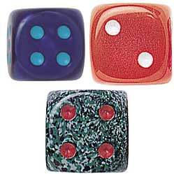 Tutti Frutti, Speckle and Silk Dice Assortment - Set of 10