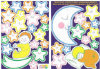 Starry Nights - Glowing Stickers - 35 Colored Stickers