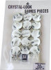 Crystal-Look Game Pieces - 30 Pieces with 5 Dice