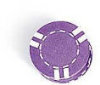 Clay Chips - Striped Purple - 100 Chips