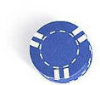 Clay Chips - Striped Blue - 100 Chips