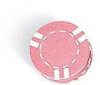 Clay Chips - Striped Pink - 100 Chips