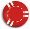 Clay Chips - Striped Orange - 100 Chips