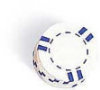 Clay Chips - Striped White - 100 Chips