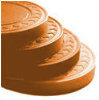 Clay Chips - Solid Orange - 25 Chips