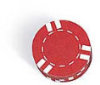 Clay Chips - Striped Red - 25 Chips