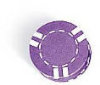 Clay Chips - Striped Purple - 25 Chips