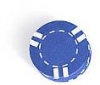 Clay Chips - Striped Blue - 25 Chips