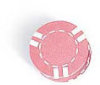 Clay Chips - Striped Pink - 25 Chips