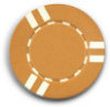 Clay Chips - Striped Orange - 25 Chips