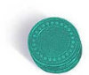 Plastic Chips - Solid Green - 100 Chips