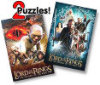 The Return of the King - 2 Puzzles! - Aragorn, King of Gondor / Journey to Mordor - Perfalock Poster - 500 Pieces Each