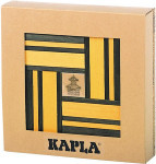 Kapla - Yellow Construction Blocks with Book - 40 Pieces