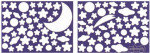 Starry Nights - Glowing Stickers - 90 Stars and Shapes