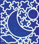 Starry Nights - Glowing Stickers - 16 Stars and Celestial Bodies
