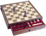 Chess and Checkers Set - Walnut