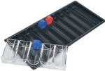 Black Plastic Chips Tray