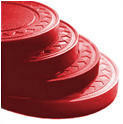 Clay Chips - Solid Red - 25 Chips