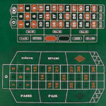 Two-Sided Roulette Carpet - 0 and 00 - 36 x 72 Inches