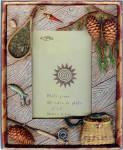 Rustic Ice Fishing Photoframe - 4" x 6"