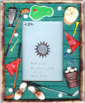 Rustic Golf Photoframe, Green - 4" x 6"