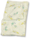 Fitted Crib Sheet - Jersey - Pastel Rabbits and Letters