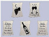 By Jacob's Magnets - Wine - Set of 5 by By Jacob's