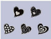 - ZooScape - By Jacob's Cutout Magnets - Hearts - Set of 5