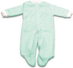 Mint Green Striped Extra Heavy Terry Sleeper - 14 pounds