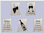 By Jacob's Magnets - Wine - Set of 5