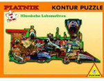Locomotives - Contour Puzzle - 1000 Pieces