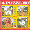 Animal Friends - 4 Puzzles (4,6,9,16 Pieces)
