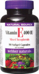 Vitamin E 400 IU with Mixed Tocopherols Natural Source