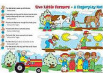Read a Mat - Five Little Farmers Fingerplay