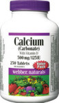 Calcium Carbonate with Vitamin D - 500 mg / 125 IU