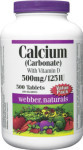 Calcium Carbonate with Vitamin D - 500 mg / 125 IU