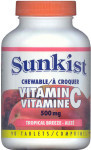 Sunkist Vitamin C - Chewable - Tropical Breeze - 500 mg