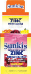 Sunkist Zinc Lozenges w/ Echinacea - Wild Cherry - 18 Pouches
