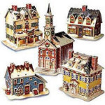 Christmas Village - Set of 5 Houses