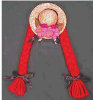 Magnet - Hat with Braids and Flowers