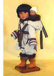Baffin Inuit with Baby - 12"
