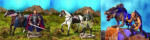 The Return of the King - Deluxe Horses Assortment - Package of 4