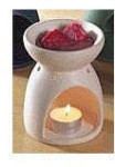 Ceramic Oil Burner - Winter White