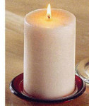 Pillar Holder - Red - 3 inches