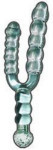Double Delight Glass Anal Wand - 11 inches