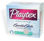 Playtex Gentle Glide Tampons - Unscented - Super Plus Absorbency - 40's