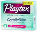 Playtex Gentle Glide Odor Absorbing Tampons - Unscented - Super Absorbency - 20's