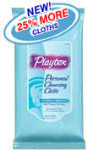 Playtex Personal Cleansing Cloths - Resealable Refill Pack - 40 Cloths