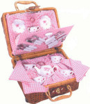 Butterfly Tea Set Basket