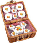 Bear Family Tea Set Basket